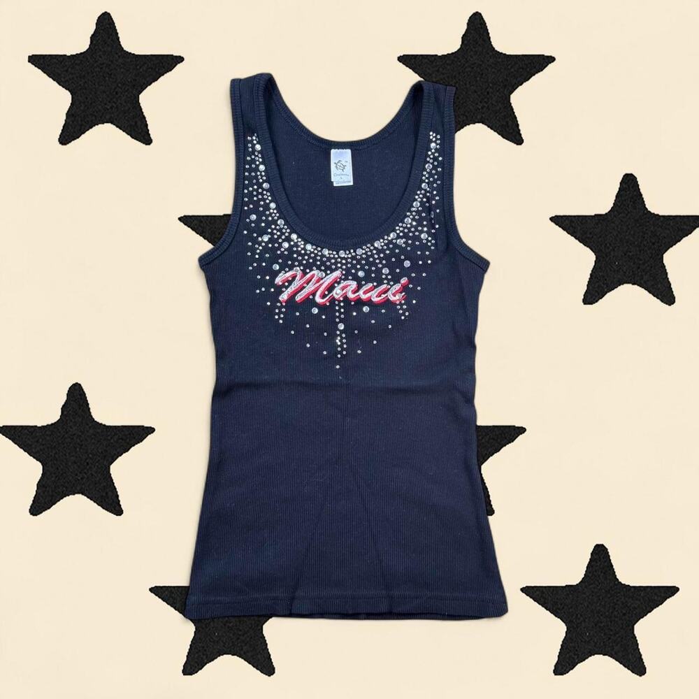 ★ Black “Maui” rhinestone tank top ★